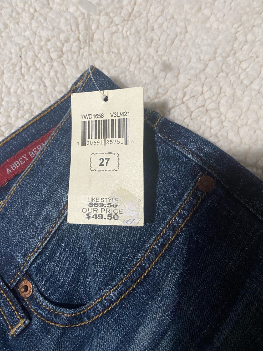 Lucky Brand Blue Denim Ankle-Length Bermuda Shorts - Picture 2 of 4